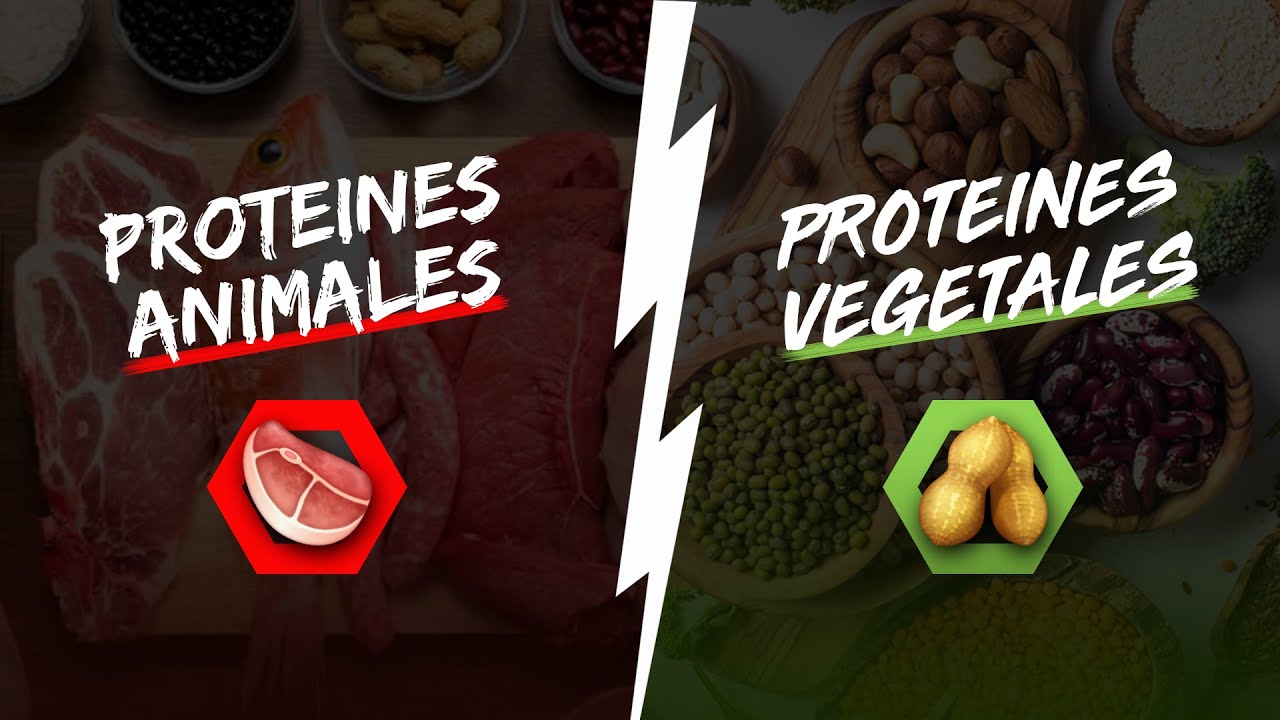 A gauche un morceau de viande, à droite des légumes.